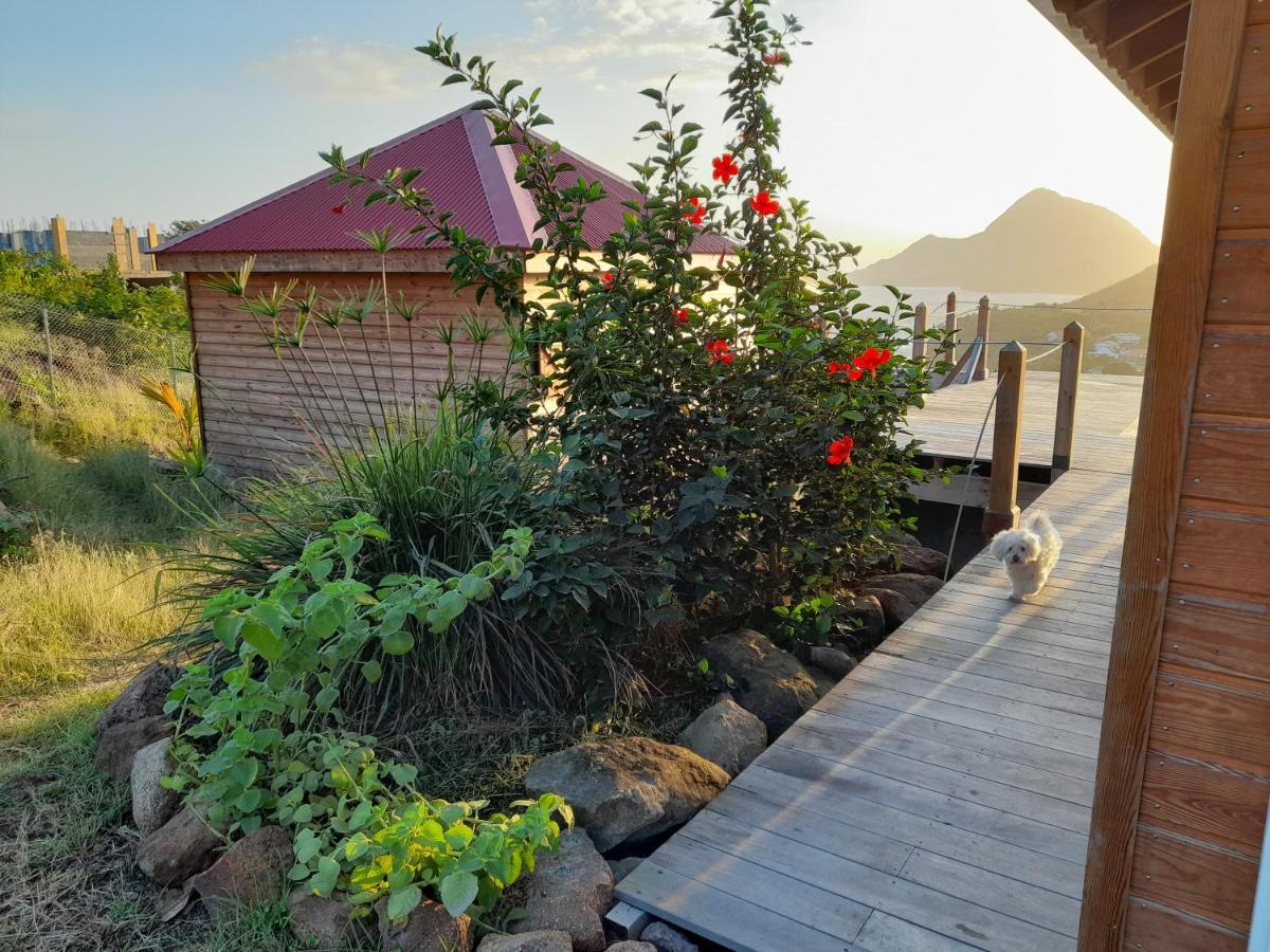 Ti Kaz Anoli Cottage En Bois Avec Vue Sur La Baie Terre-de-Bas Экстерьер фото